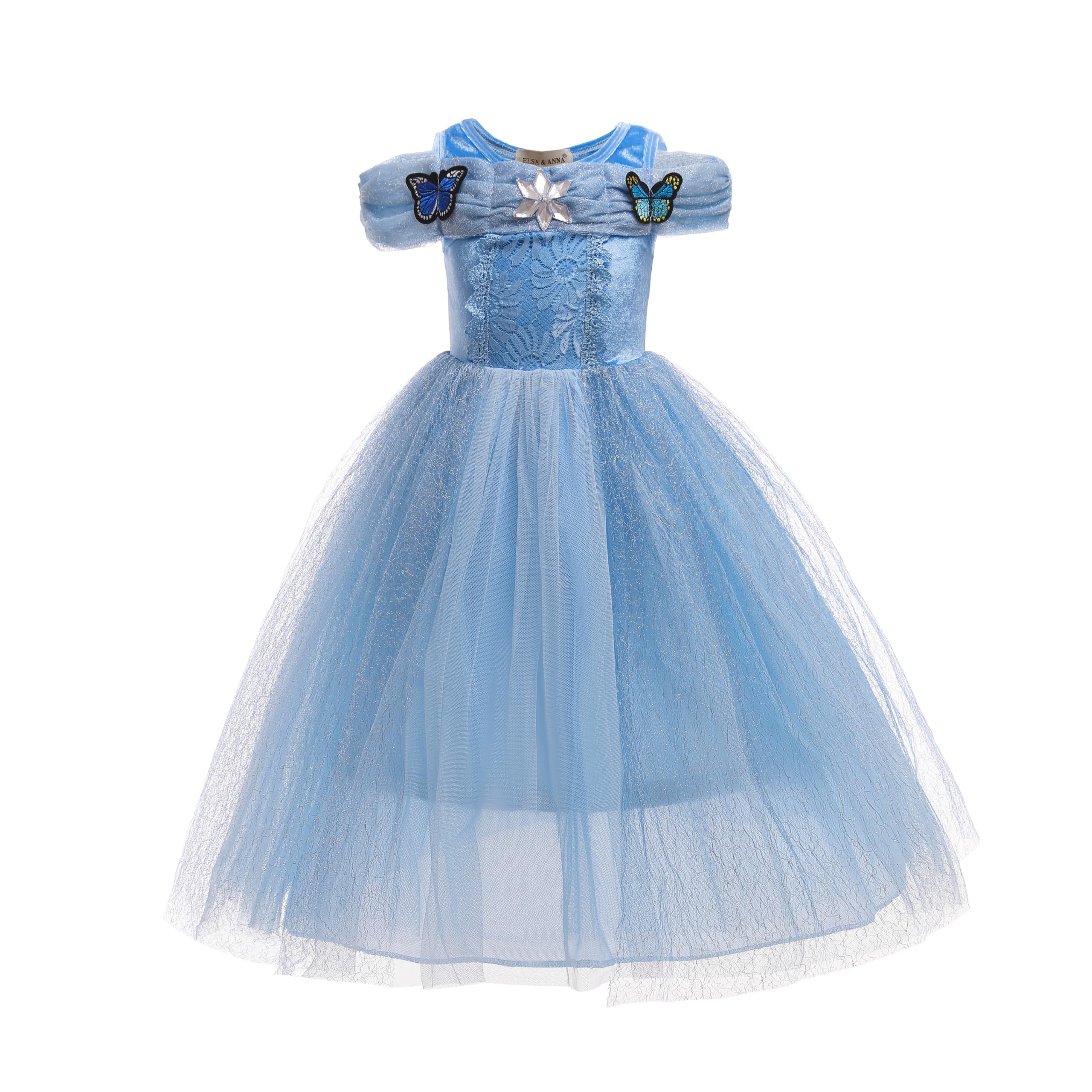 ELSA & ANNA® E316 Meisjes Sneeuw Koningin Prinses Kostuum Party Outfit Cosplay Kleding Fancy Jurk 6 7 Jaar 2912924698