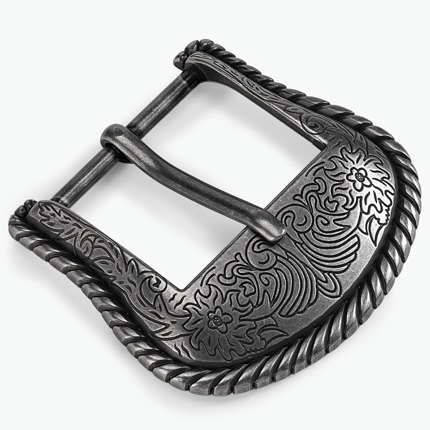 Western Belt Buckle - 1.5" Retro Cowboy Replacement Belt Buckle for Men & Women