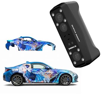 EINSTAR Rockit 3D Scanner for 3D Printing, Blue Laser and Infrared Light Source Support Small to Large Object, 0.05 High Resolution, Marker-Free Function and 90 FPS Improve 3D Scanning Efficiency