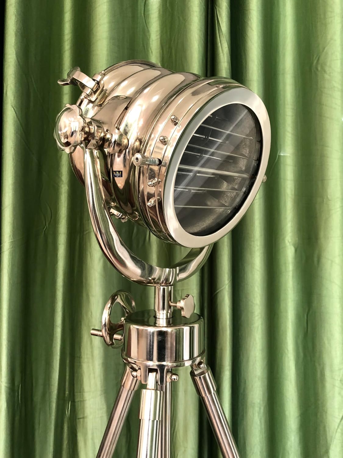 NauticalMart Vintage Design Full Chrome Big searchlight/Spotlight Floor Lamp