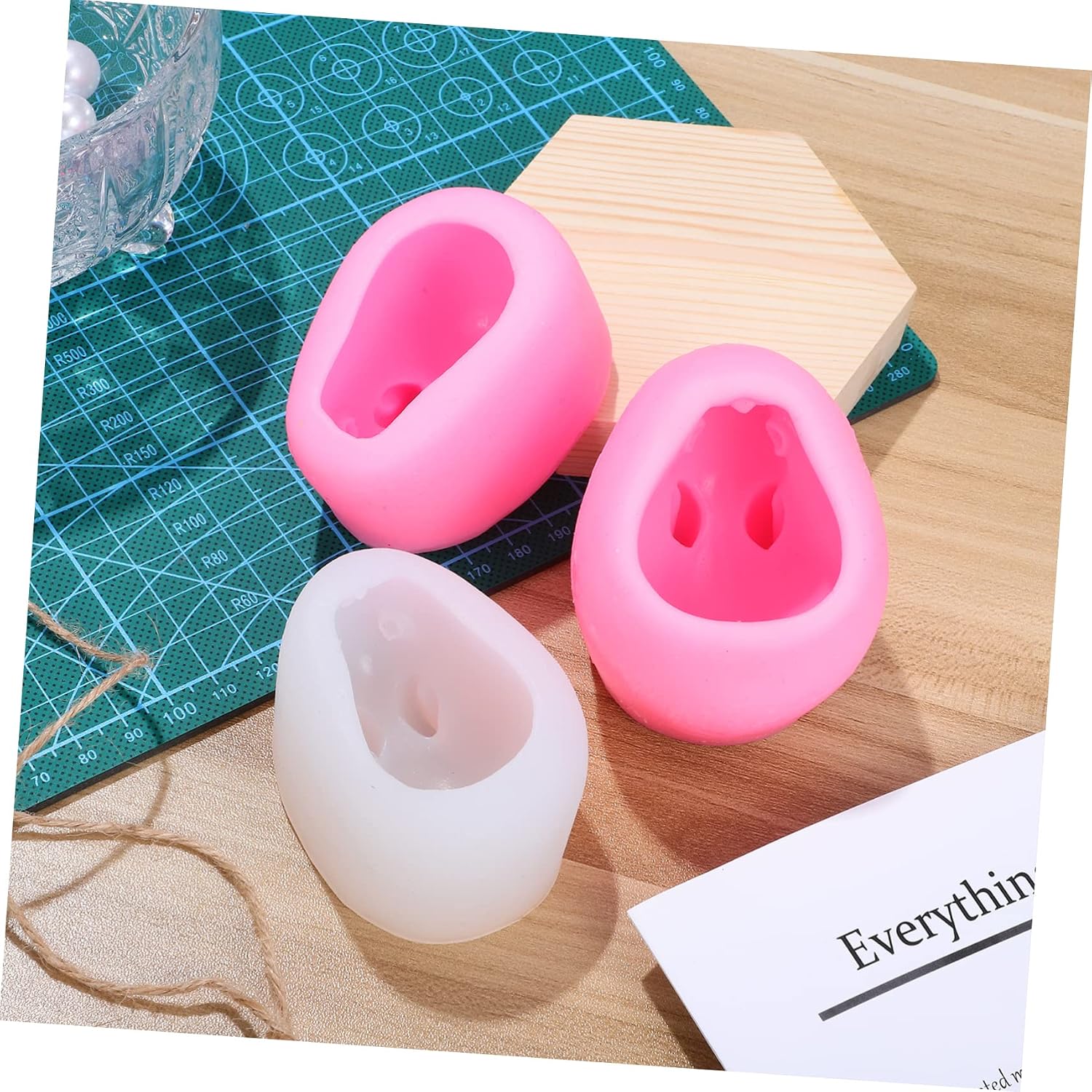 Unomor 3pcs Silicone Baking Molds Food-grade Mousse Candy and Chocolate Molds for Easter Treats for Cakes Fondant and Cookie Crafts