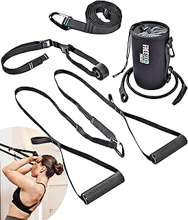 Pocket Schlingentrainer - Kompakter Sling Trainer für Ganzkörpertraining | Suspension Trainer für Zuhause, Outdoor & Reisen | Robustes, leichtes Trainingsgerät für Fitness & Krafttraining