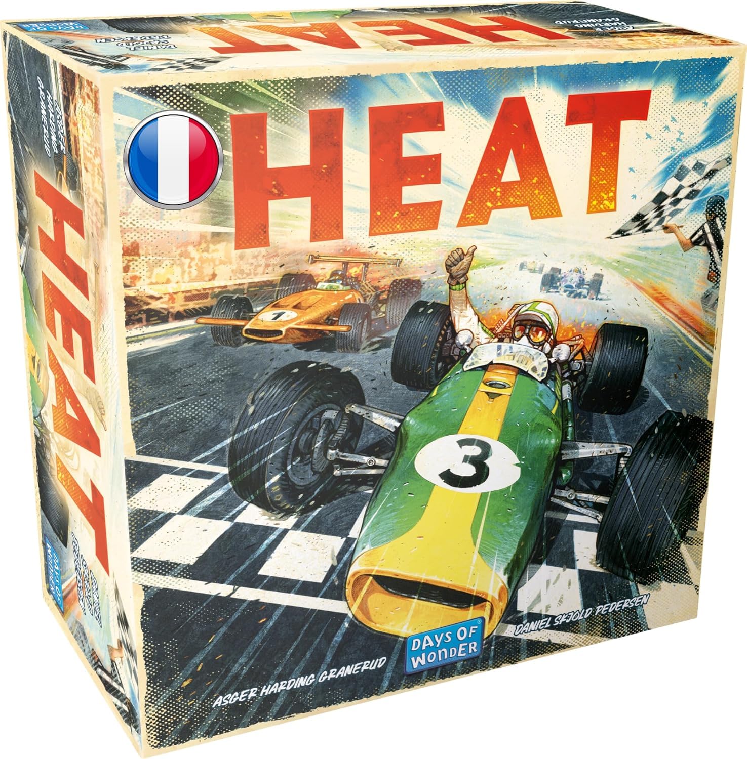 Asmodee - Heat - Jeu de Stratégie de Course Automobile - Jeu de Société