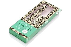 Leopard Print Crystal Glass Nail File: Perfect for the Modern Woman