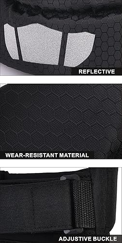 Miniatura 6 de CRAZY AL'S® CAK Motocross Racing Rodilleras Protectores Tirantes Equipo de Protección Negro