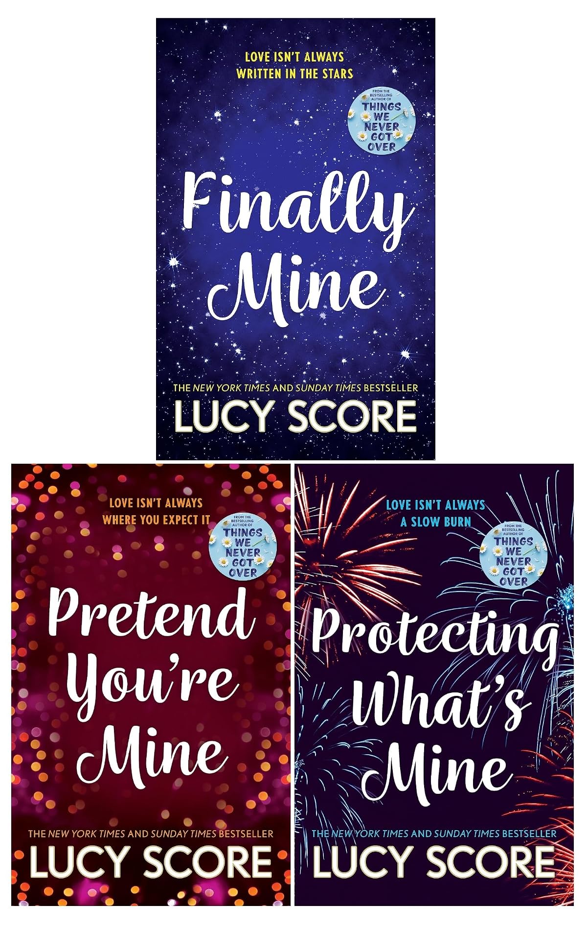 Collection Of 3 Books by Lucy Score (Pretend You're Mine, Finally Mine,