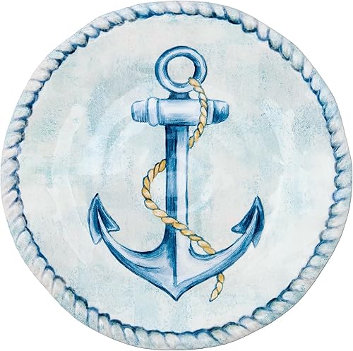 Miniatura 10 de UP ware - Juego de vajilla de melamina de cangrejo de 12 piezas, juego de platos para exteriores, juegos de platos y cuencos, servicio para 4