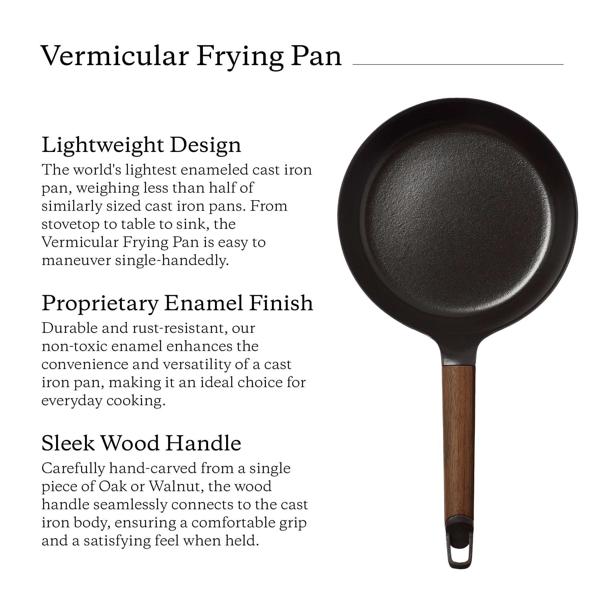 Amazon.com: Vermicular Frying Pan with Glass Lid | 20cm (7.9