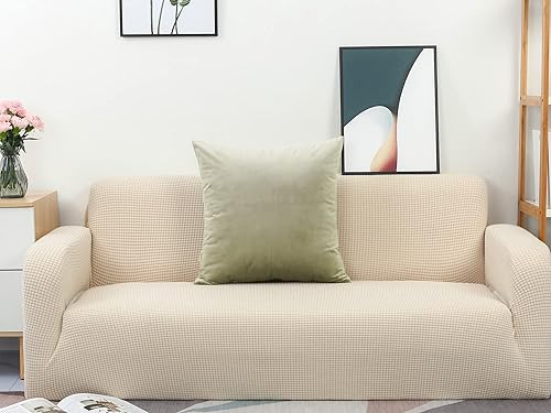 Miniatura 7 de TangDepot Juego de 2 fundas de almohada de terciopelo súper suaves, fundas de almohada europeas (24 x 24 pulgadas, 2 piezas, A02 azul)