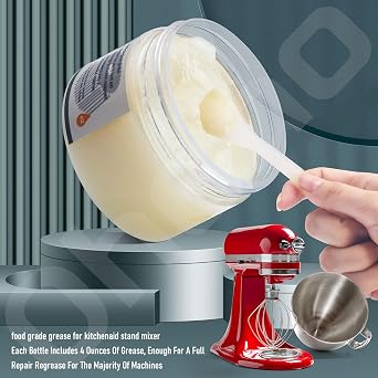 4 oz Food Grade Grease for kitchenaid Stand Mixer, Universally - Compatible with Kitchen Stand Mixer - Maintain The Performance of Your Machine and Extend Service Life, with 9709511 4162324 Gasket