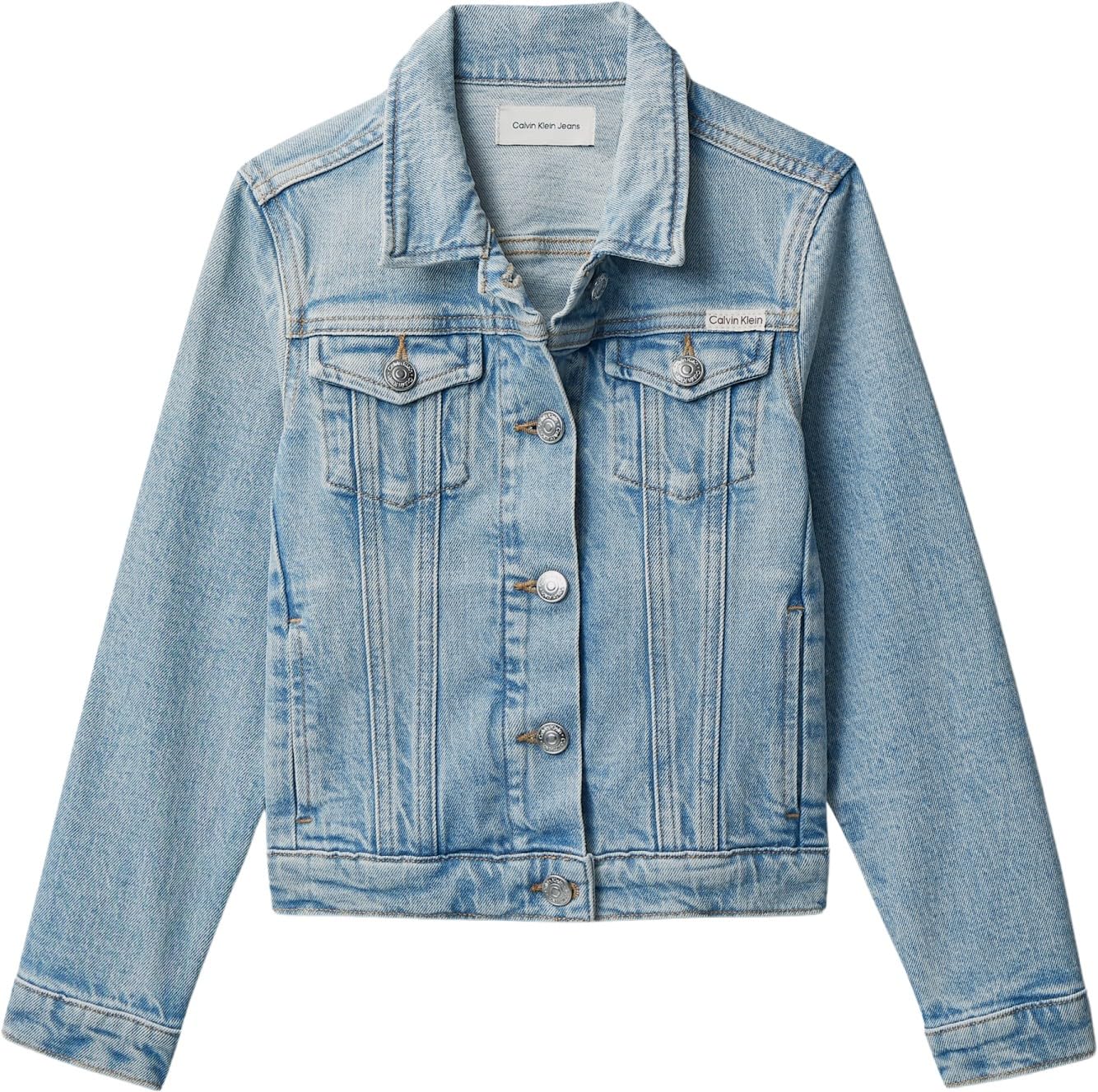Calvin Klein Mädchen Denim Trucker Dante Wash Lvcksjd00g Andere Jacken