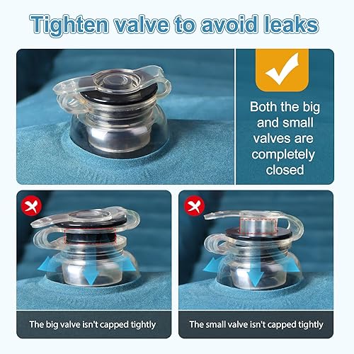 Miniatura 10 de colchón de aire para SUV de doble cara y grueso con almohada incorporada y bomba, colchón de coche | colchón de aire para coche impermeable, cómodo