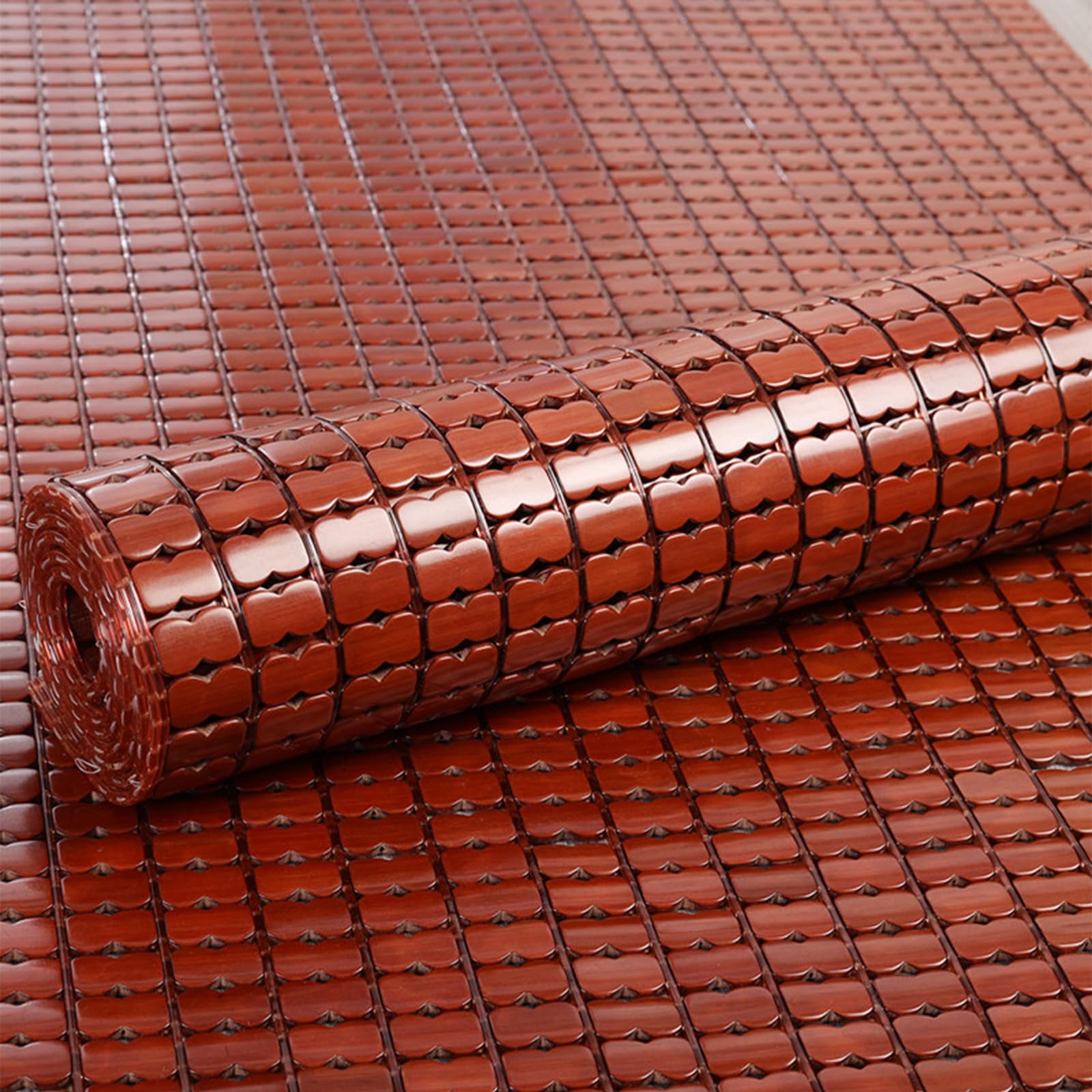 Alfombrilla de bambú para verano, esterilla transpirable y cómoda para cama doble de 75x120cm