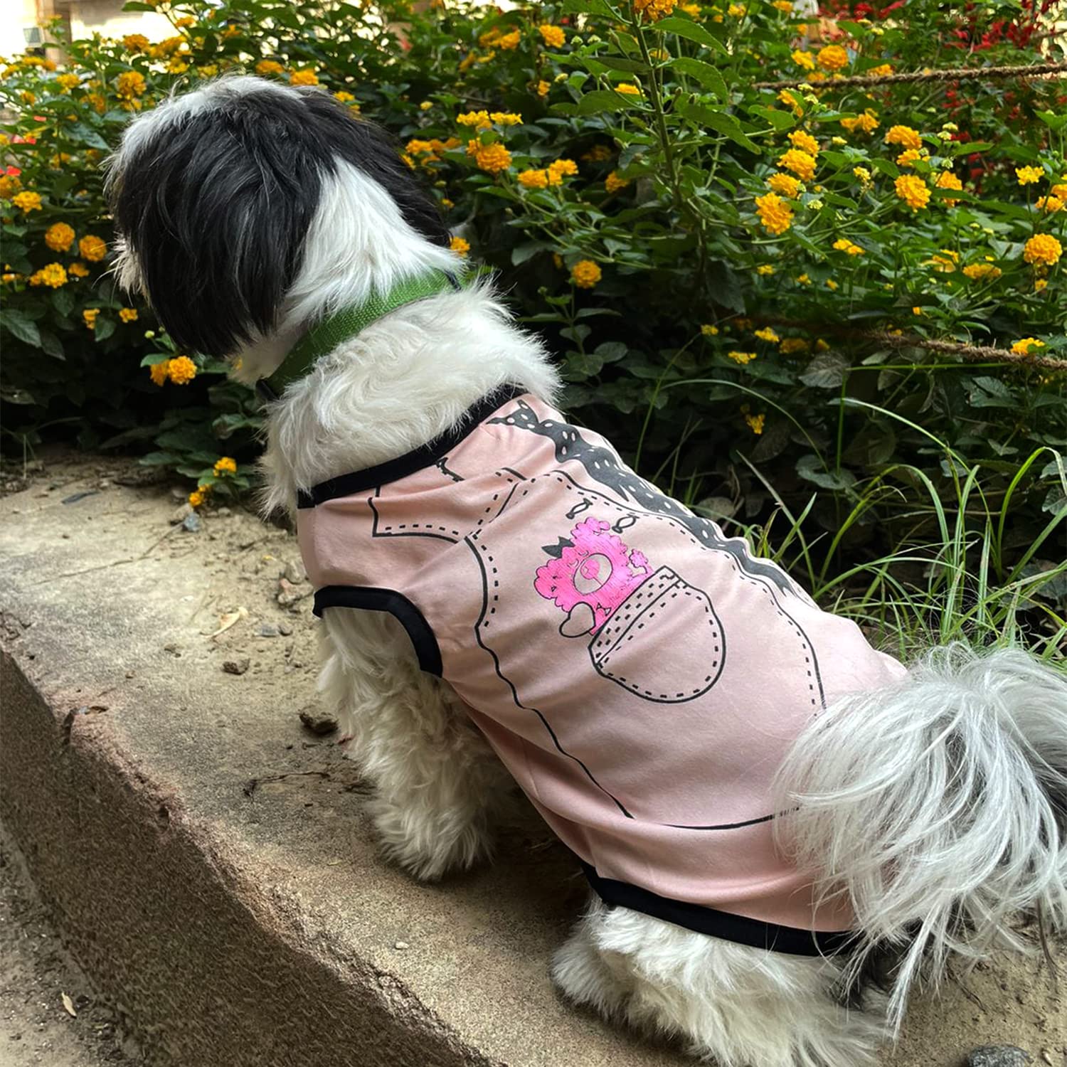 Lulala Pet Shirts Printed Puppy Shirts Cute Dog Shirts Sleeveless Dog Sweatshirts Soft Summer Pet Dog Clothing Breathable Pet Apparel Dog Outfits for Dogs & Cats (Pink, 18 INCH) (B0C4YNSG83) Amazon Price History, Amazon Price Tracker