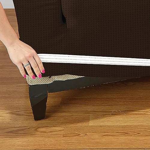 Miniatura 4 de Home Details Funda protectora elástica para muebles, buena para pelo y derrames de perros, lavable a máquina, sofá, marrón
