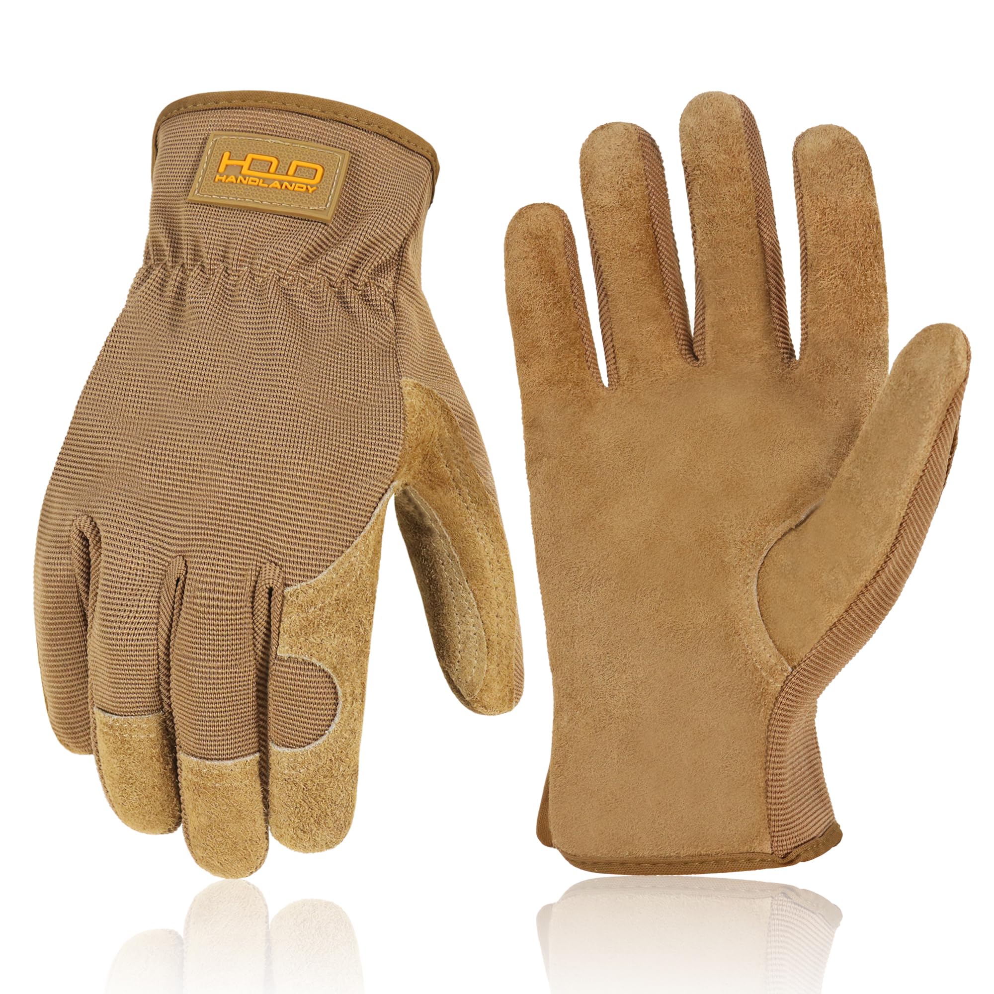 HANDLANDY Gardening Gloves for Women, Utility Goatskin Leather Safety Work Gloves Breathable Ladies Leather Garden Yard Gloves, Best Gift for Gardeners, Medium — view 13