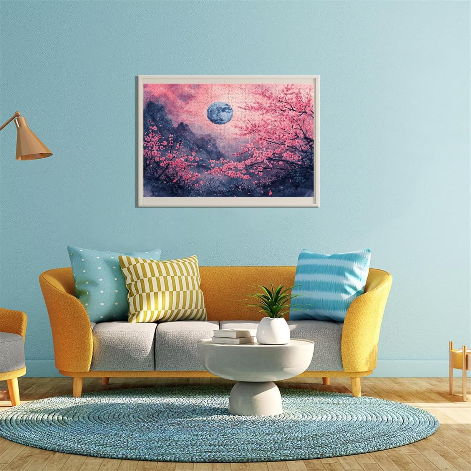 Mond Puzzle für Erwachsene Kinder Anspruchsvoll 5000 Teile Impossible Klassische Puzzles Schwer Blume ab 8 9 10 Jahre Mädchen Jungen Jigsaw Kunst Educa, für Dekoration und Geschenke 105x156cm t-989