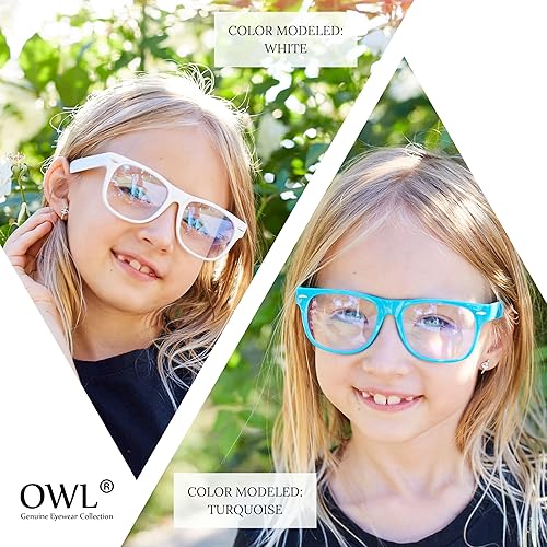 Miniatura 5 de OWL Los lentes transparentes de colores para niños protegen los ojos de los niños de UVB UVA