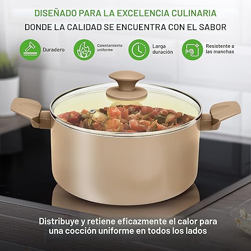 Miniatura 4 de NutriChef Juego completo de ollas y sartenes antiadherentes de 75 piezas, juego completo de utensilios de cocina de cerámica con utensilios para