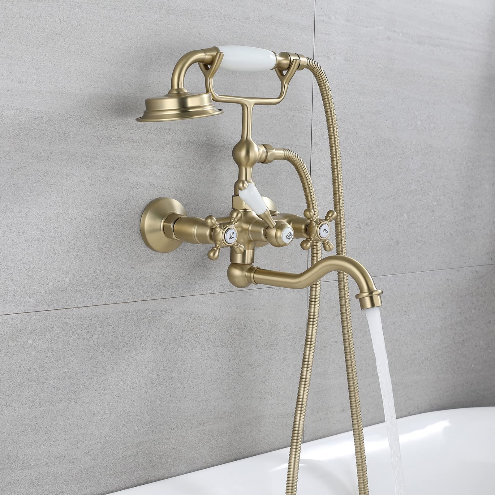 grifo de ducha, Ducha de mano con forma teléfono(Chrome)