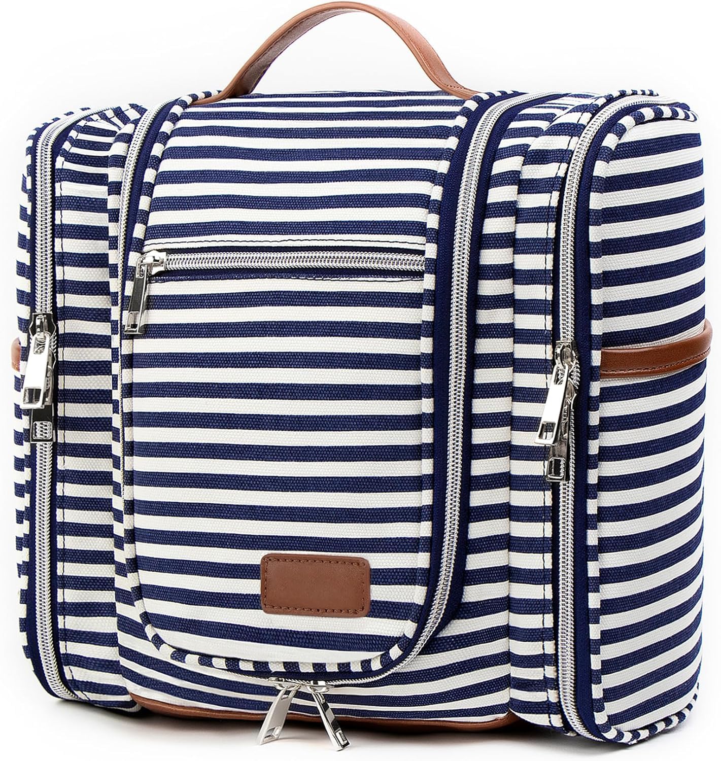 Pearl Angeli Hanging Toiletry Bag for Women and Men, Large Makeup Cosmetic Bag, Water Resistant Toiletries Travel Essentials Organizer, Full-size