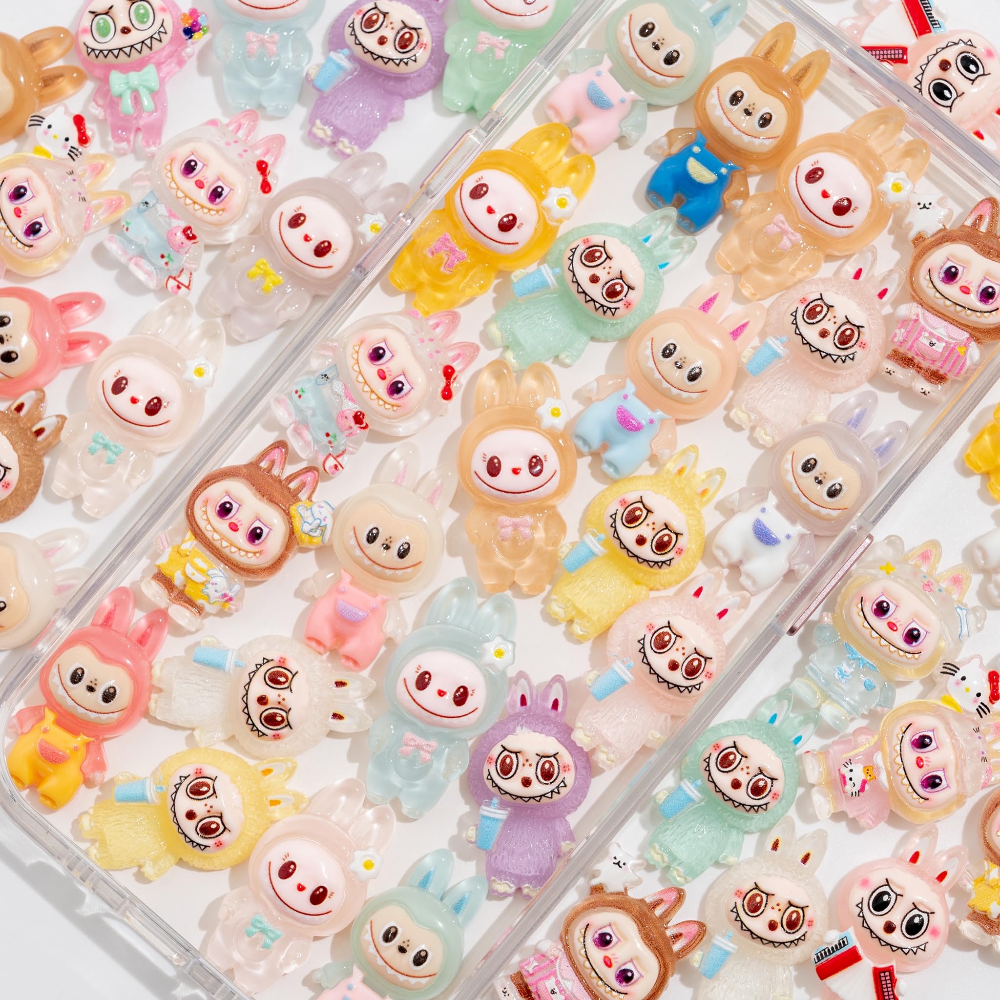 Decoden Resin Charms 50PCS Slime Charms Cabochon Craft Flatback Resin Supplies for DIY, Scrapbooking, Decoden, and Phone Case Decoration (Pastel Colors)-image-48