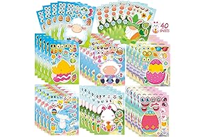 40 Sheets Easter Crafts Stickers for Kids: Make Your Own Easter Festivities Unforgettable