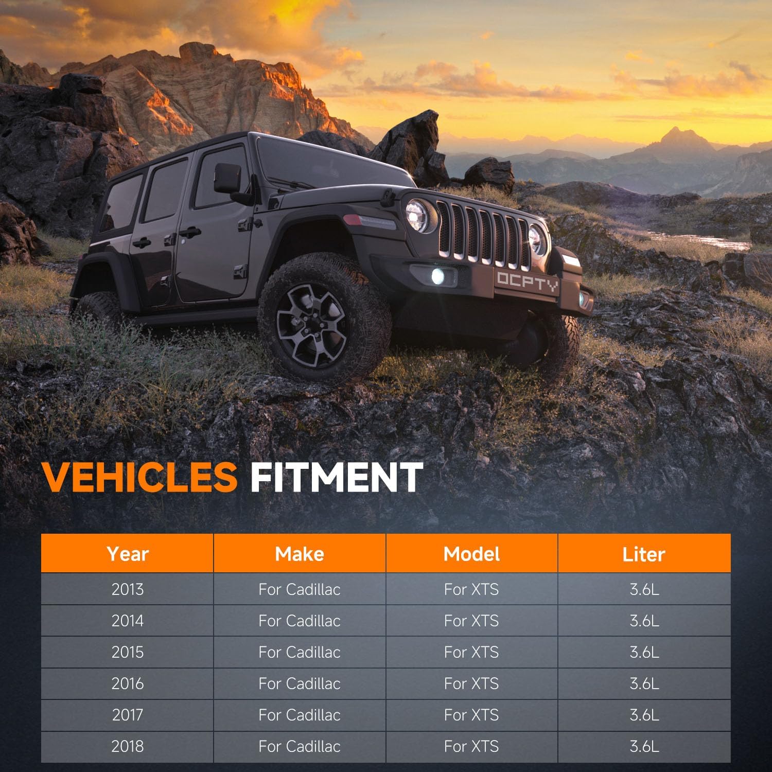 OCPTY 13366 Engine Coolant Radiator Compatible with 2013-2019 for Cadillac XTS 3.6L,Replace# 13366, CU13366, 22747160, GM3010552 Aluminum Core Radiator Assembly Car Radiators Auto Parts