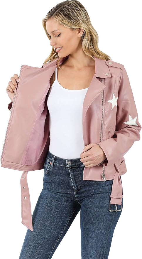 vigoss star leather jacket