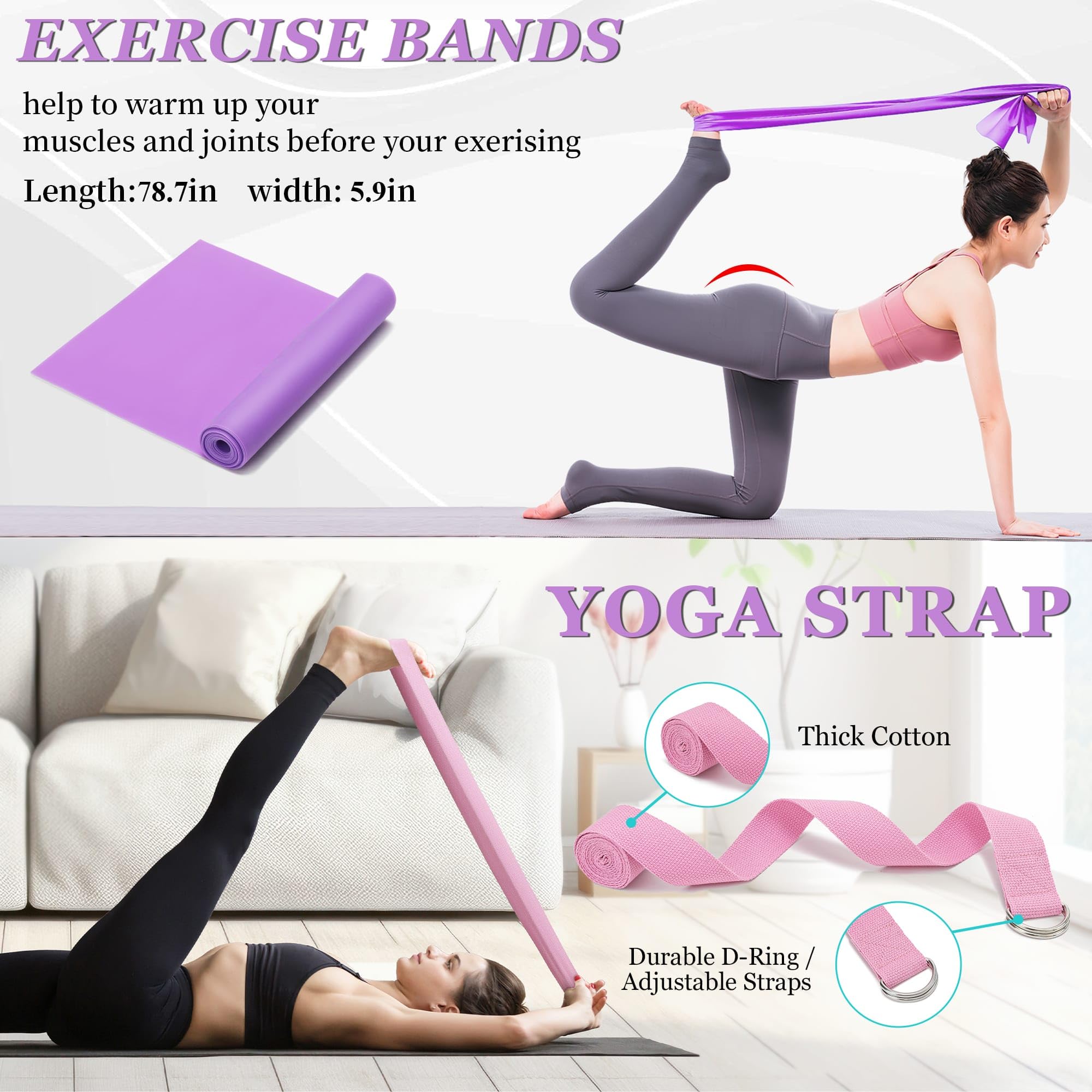 Juego de ruedas de yoga