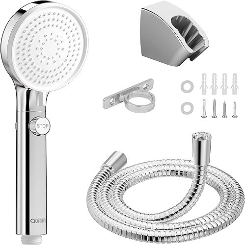 Cabezal de ducha para autocaravana con manguera, cabezal de ducha de alta presión con interruptor de encendido y apagado de mano, remolque de viaje,