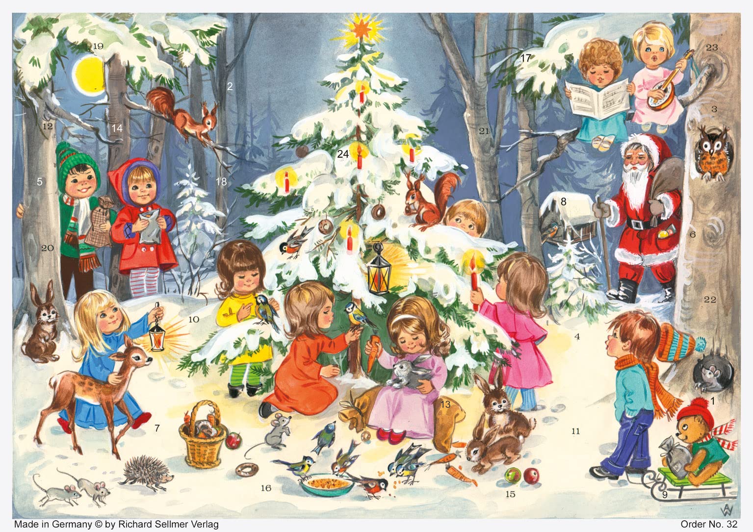 Sellmer Adventskalender Spiel und Spaß am Weihnachtsbaum