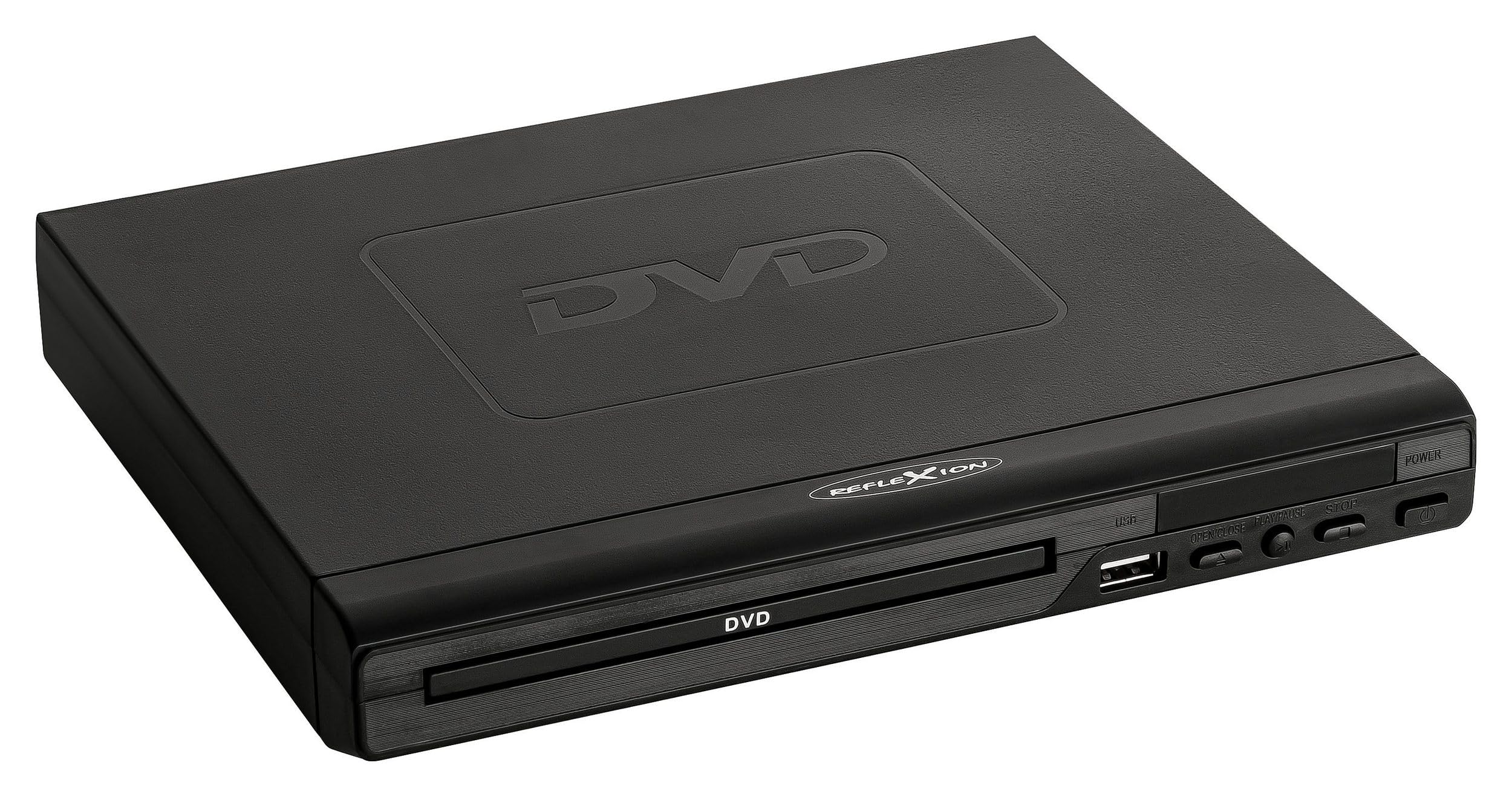 Reflexion DVD367 - DVD-Player/CD-Player Full HD mit Display, HDMI, Fernbedienung und CD-Kopierfunktion auf USB, für großes Kino