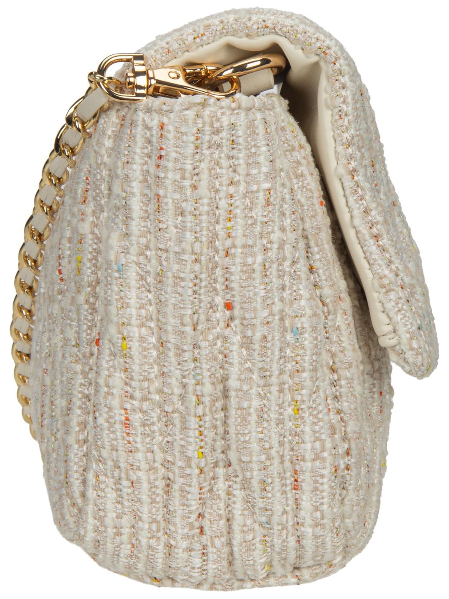 SEIDENFELT MANUFAKTUR Schultertasche Umhängetasche Floro Shoulder Bag Happy Beige creme