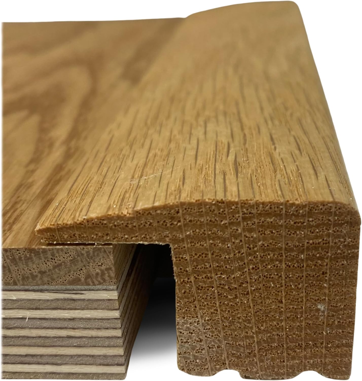 Solid Oak Door Threshold Strip 20mm L Section Door Bar, 90cm Wooden