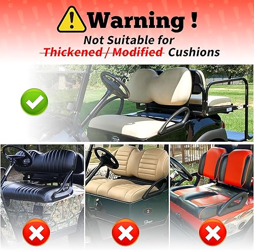 Miniatura 7 de 10L0L Fundas de asiento de carrito de golf, perfectas para Yamaha Club Car Precedent, cojín de asiento delantero original, material de tela