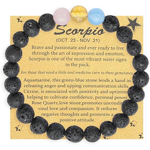 Spiritual Crystal Beads Zodiac Bracelet for Women Horoscope Jewelry Birthday Gift