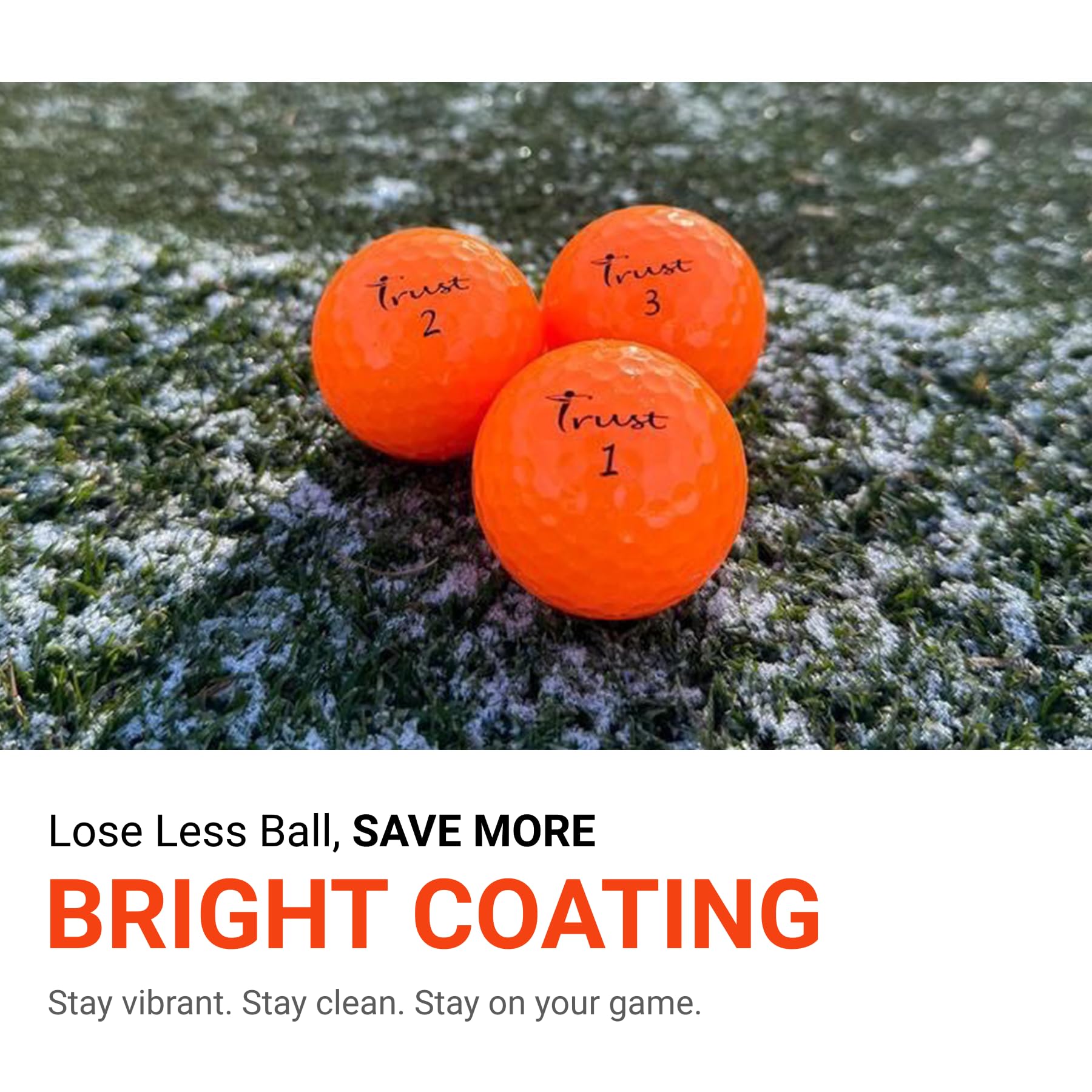 Trust Bolas de Golf Panther 12/48 Bolas Blanco Amarillo Naranja Cubierta de Uretano Núcleo Big MAX