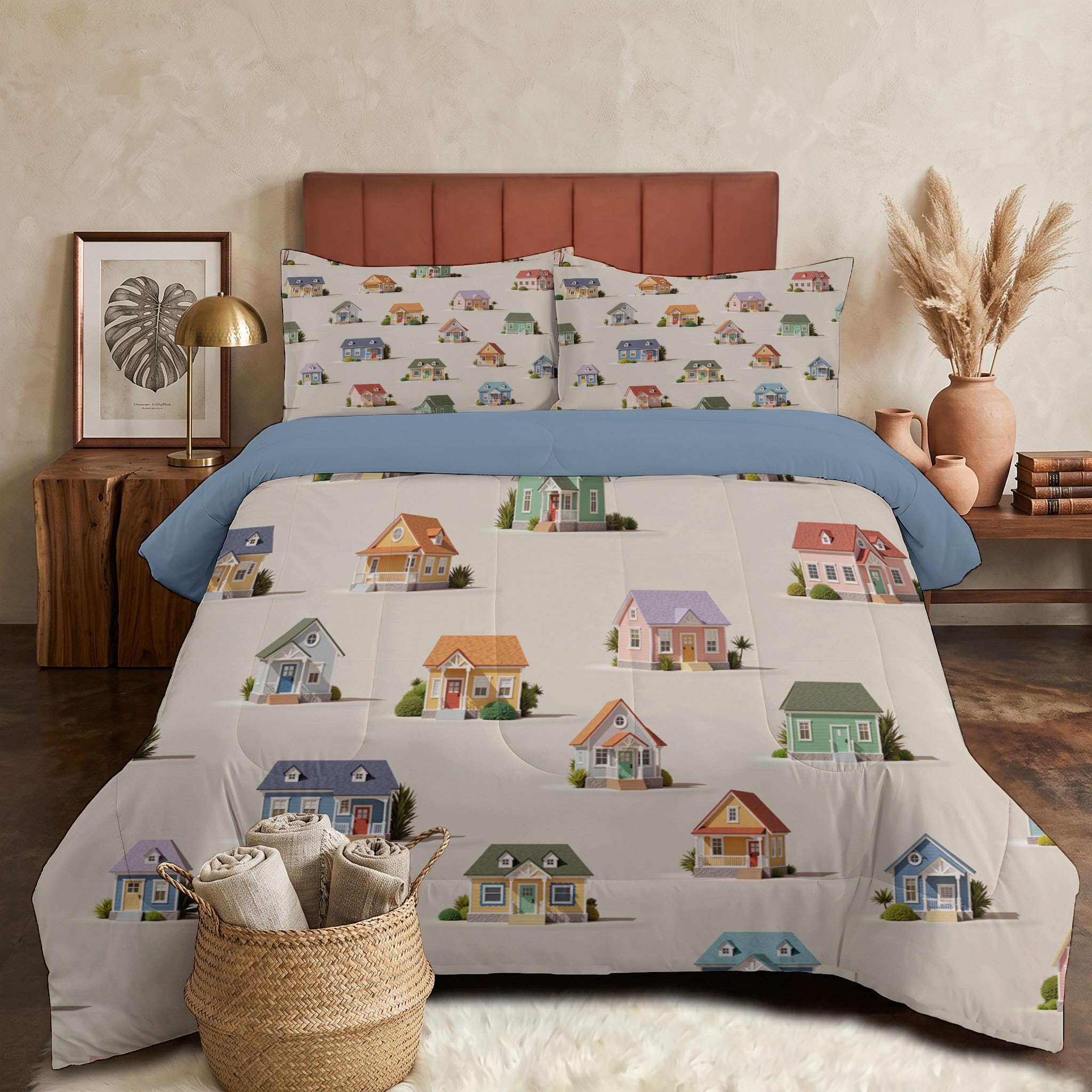 Edredón nórdico cama 180 reversible relleno 4 estaciones con fundas