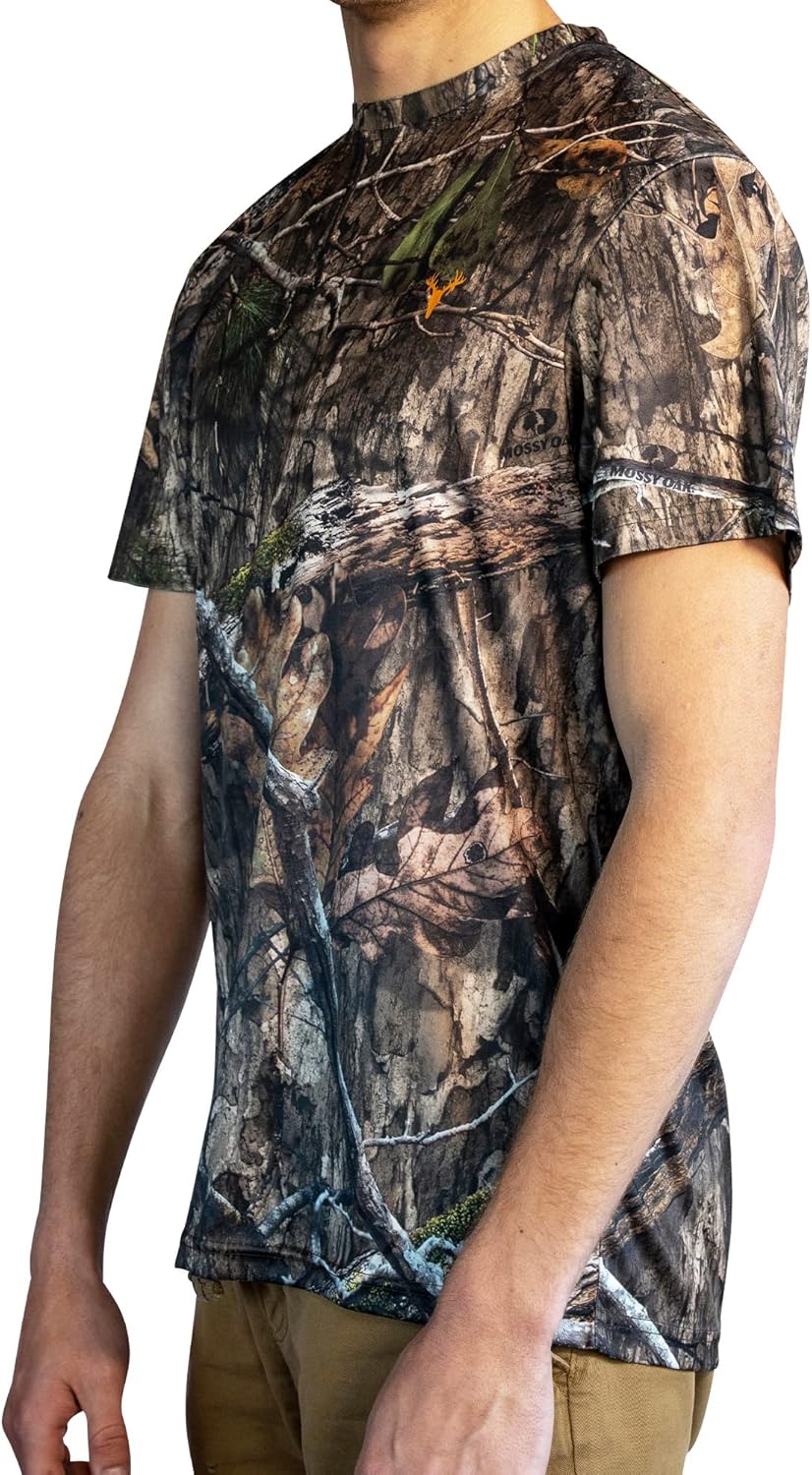 HOT SHOT Men’s Camo Hunting Short Sleeve Shirt – Quick Dry Performance Shirt - Image 4