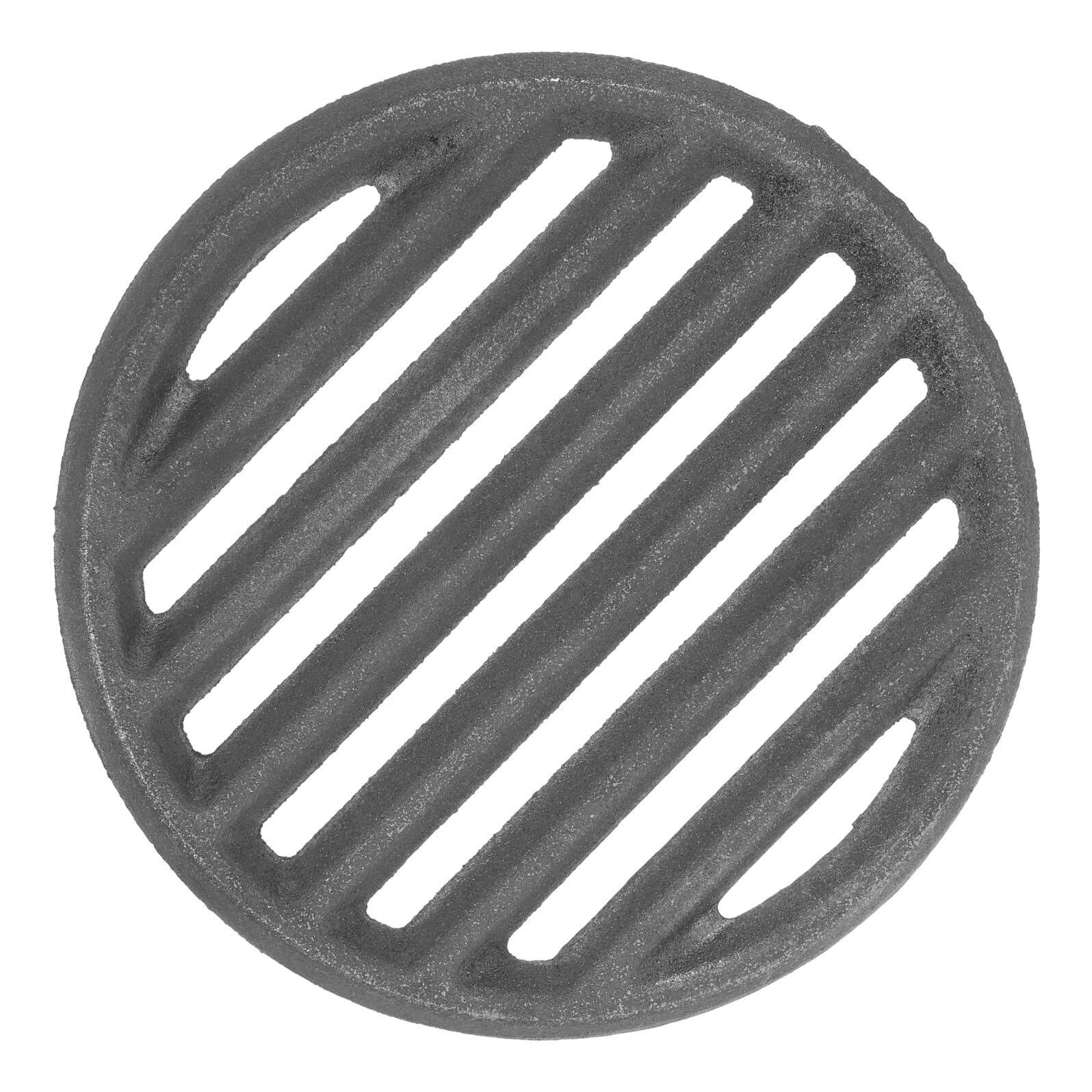 Veemoon Griglia Barbecue Rotonda in Ghisa 22 Cm per Grigliare All'aperto Utensili da Cucina da Campeggio Distribuzione Calore Uniforme e Superficie Cottura Resistente