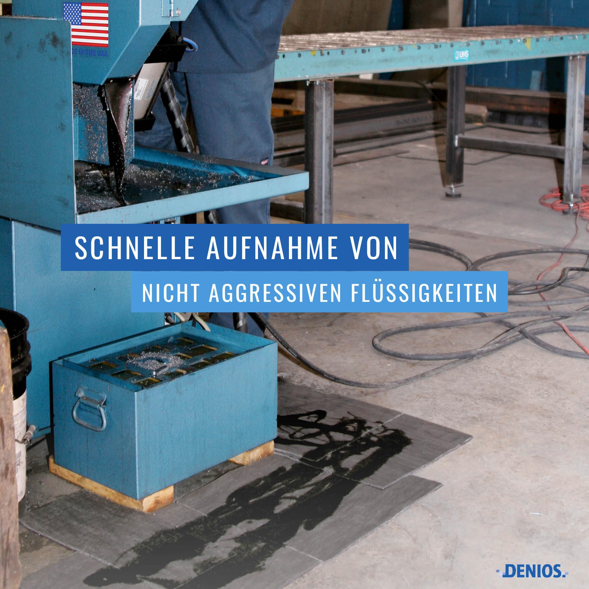 DENSORB EcoSorb Bindevliesmatten, Ölbindemittel Ausführ. Universal, aus recycelter Zellulose, 38 x 48 cm, 100 Stück