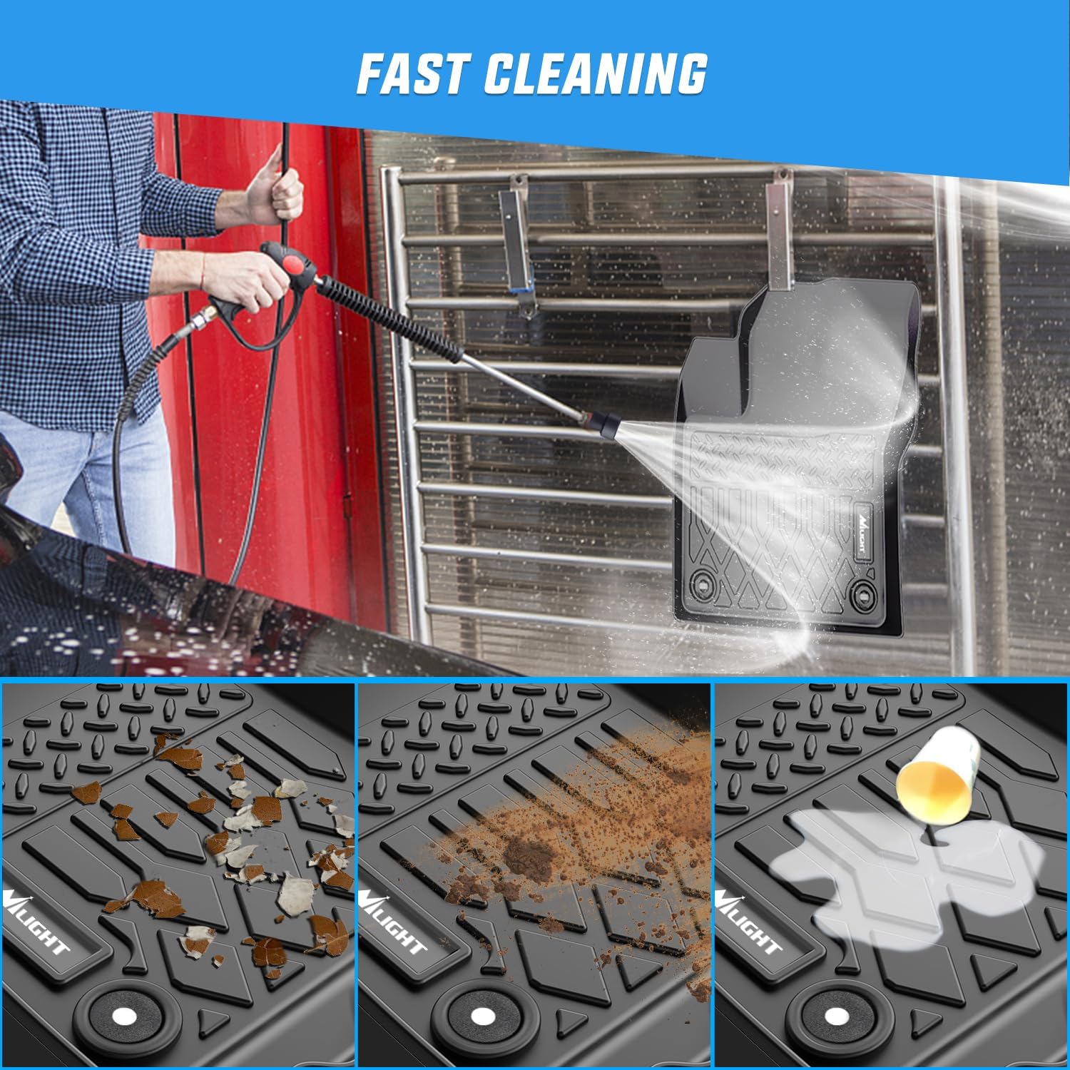 Nilight TPE Floor Mats for Toyota Prius & Prime 2016 2017 2018 2019 2020 2021 2022,All Weather Custom Fit Heavy Duty Floor Liners - Image 6