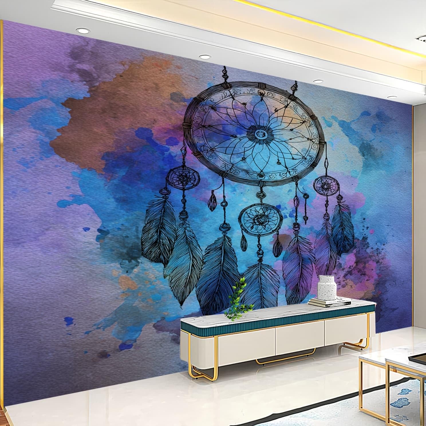 Générique 350x256 cm bezszwowa łatwa instalacja fototapeta tematyczna łapacz snów romantyczna trwała wodoodporna wymienna fototapeta 200x140 cm kolorowa tapeta odporna na zabrudzenia fototapeta duża