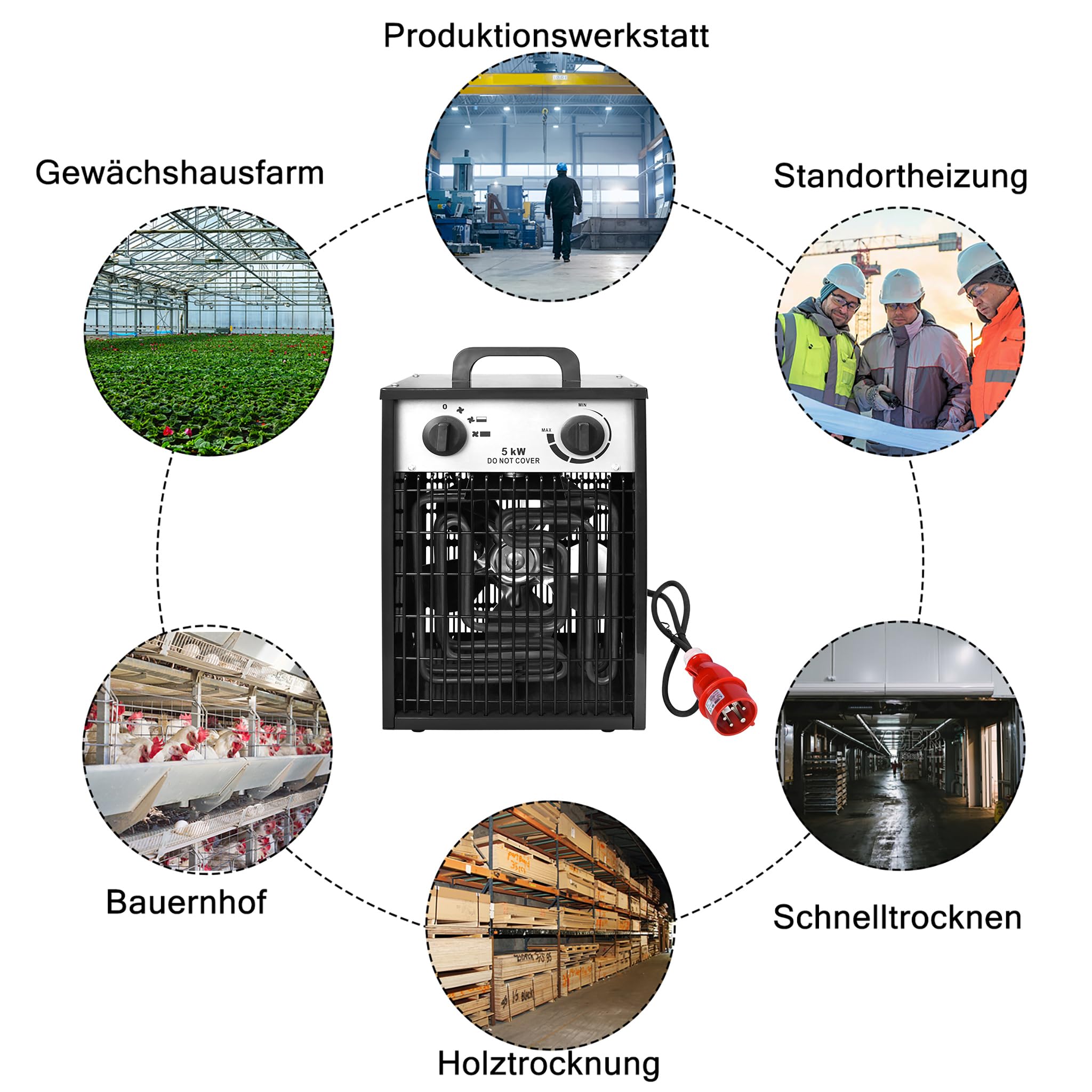 3 Modi keramische verwarmingsventilator met timer 2000 W elektrische
