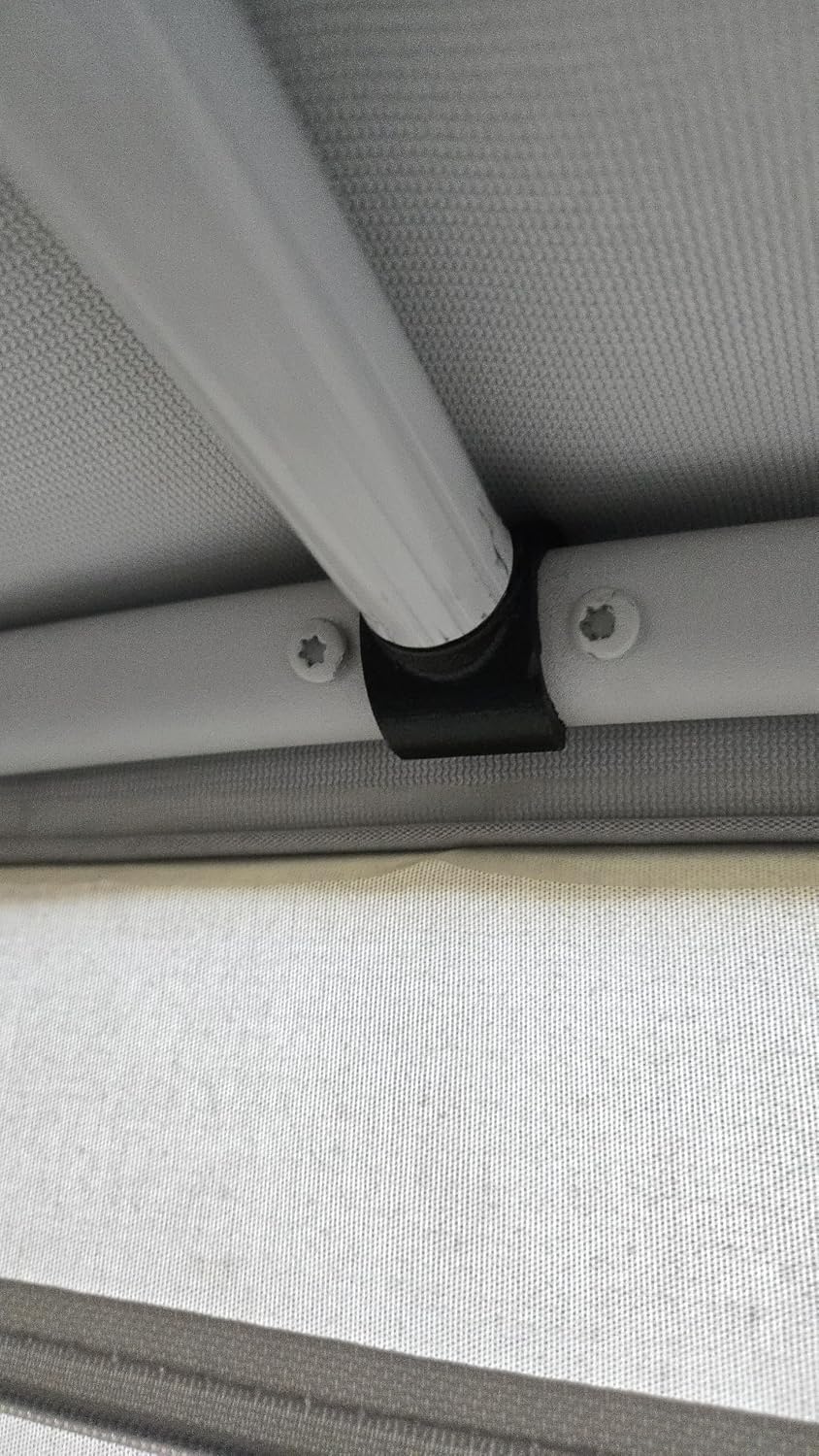 Bed Support Claw/Clasp 4757-4301 and Duck Bill Roof Lock Cap 4757-1351 for Coleman Pop-up Campers, Full White Replacement Set - Taylor'd Creations (1)