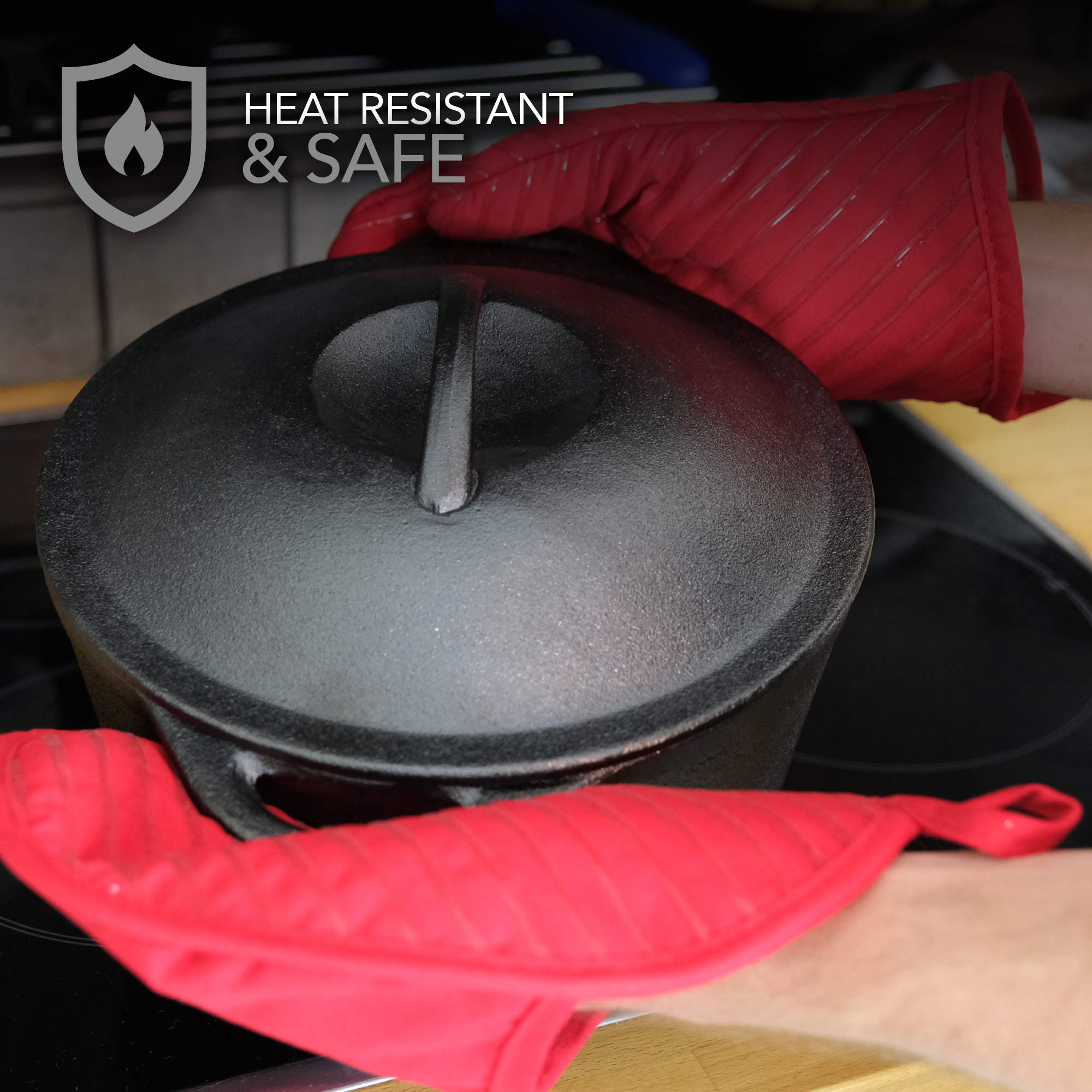 Crucible Silikon-Heißgriffhalter (2er-Pack) – Für Töpfe, Pfannen & Woks Bis 240°C, Spülmaschinenfest