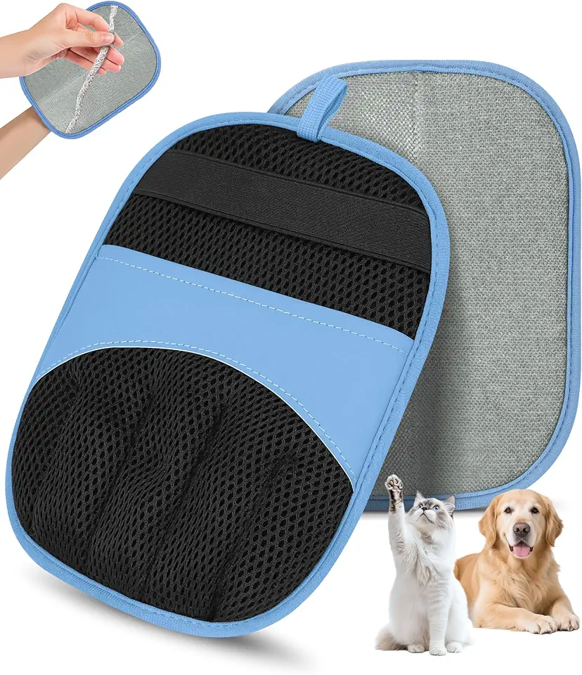 Magic Brush Glove Pet Hair - 1 Pack Electrostatic Grooming Removal Gloves for Dogs and Cats, The Magic Brush Pure Path Yomi Pet Grooming Needs, Fur Remover for Furniture, Clothes, Car Seats