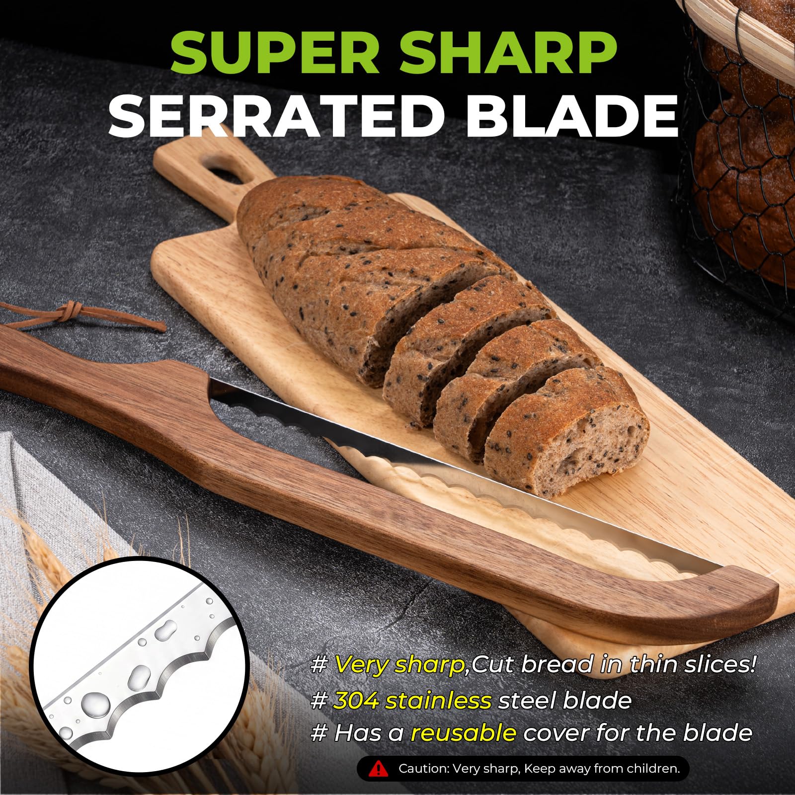 RAPSAKEMOH Sourdough Bread Knife - Perfect Slicing -5 RAPSAKEMOH Sourdough Bread Knife - Perfect Slicing -5