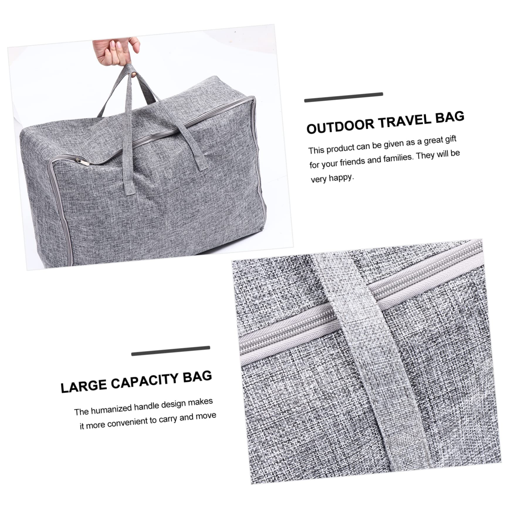 3-teiliges Quilt-Taschen-Aufbewahrungsbeutel aus Stoff, Fitness-Aufbewahrungsbeutel, Quilt-Aufbewahrungsbeutel, Decken-Aufbewahrungsbeutel, Schrank-Organizer-Tasche, Kleider-Organ